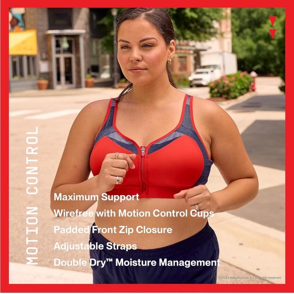 Champion Women’s👱🏽‍♀️MotionControl Zip High-impact Wirefree Sports Bra Sz 36DD - Picture 9 of 11